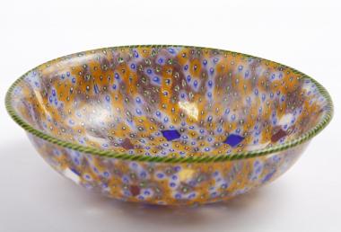 Edle Millefiori-Schale aus der Produktion von Vincenzo Moretti, 1878-1890. <br>Foto: LWL/Holtappels
