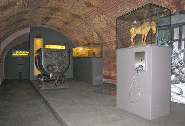 Blick in die Ausstellung "Der Weg in die Tiefe" im LWL-Industriemuseum Zeche Nachtigall. <br>Foto: LWL/Hudemann