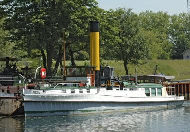 Der Dampfer ¿Nixe¿ im Einsatz. <br>Foto: LWL