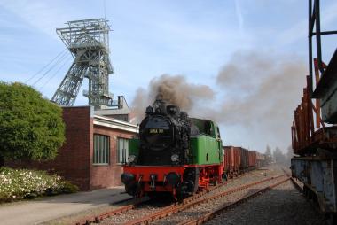 Dampflok Anna schnaubt am 14. September wieder auf den Gleisen der Zeche Zollern. <br>Foto: LWL / Hudemann