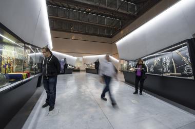 Salzblöcke stehen im LWL-Museum für Archäologie in Herne bereit und bieten spannende Einblicke in die untertägigen Welt der Kelten. <br>Foto: LWL/Arendt