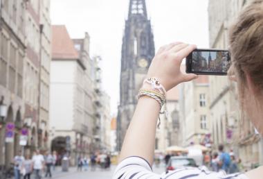 "My Münster - Mein London" - Ein Handyvideo-Projekt im Museum.<br>Foto: LWL/Neander