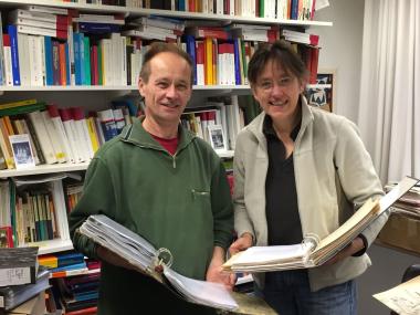 Dr. Julia Paulus und Dr. Matthias Frese vom LWL-Institut für westfälische Regionalgeschichte erforschen die Kriegs- und Nachkriegsgesellschaft von 1938 bis 1948 in Westfalen.<br>Foto: LWL/Nolte 