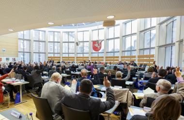 Die LWL-Landschaftsversammlung: Große Mehrheit für Resolution zu Freihandelsabkommen.<br>Foto: LWL/Tronquet 