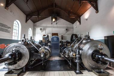 Die Dampfmaschine können die Besucher im Betrieb erleben. <br>Foto: FoMa Witten/Erhard Dauber 