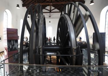 Besucher können die historische Dampffördermaschine in Bewegung erleben.<br>Foto: LWL/Appelhans 