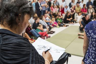 Aktzeichnen im Museum.<br>Foto: LWL/Neander