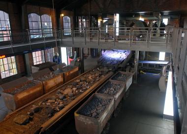 Blick in die Schachthalle der Zeche Zollern.<br>Foto: LWL/Appelhans 