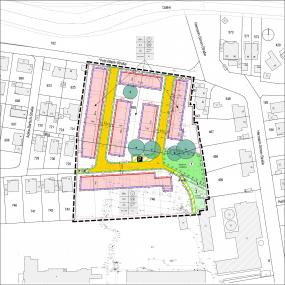 Das neue Baugebiet Fritz-Blank-Straße in der B-Plan-Darstellung.<br>Grafik: LWL 