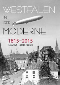 Das Cover des Bandes "Westfalen in der Moderne 1815-2015. Geschichte einer Region" zeigt das Luftschiff "Graf Zeppelin" im Juni 1930 über Münster.<br>Foto: LWL 