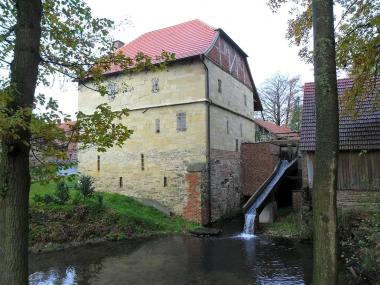Die Wassermühle Schulze Westerath in Nottuln-Stevern von Osten.<br> Foto: LWL 