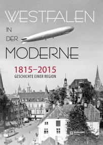 Das Cover des Bandes ¿Westfalen in der Moderne 1815-2015. Geschichte einer Region¿ zeigt das Luftschiff  ¿Graf Zeppelin¿ im Juni 1930 über Münster. <br>Foto: LWL 