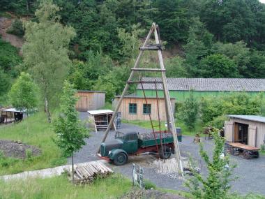 Blick auf die rekonstrierte Zechenanlage im LWL-Industriemuseum Zeche Nachtigall.<br>Foto: LWL/Hudemann