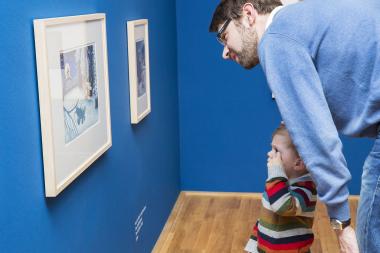 Am Vatertag lädt das LWL-Museum Väter und ihre Sprösslinge zur Sonderführung durch die Grüffelo-Ausstellung ein. <br>Foto: LWL/Neander