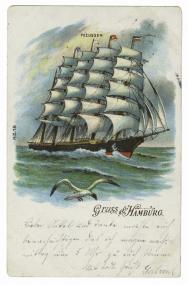Der Fünfmaster ¿Preussen¿ kollidierte 1910 im Ärmelkanal mit einem Dampfer. Bei dem Versuch, das havarierte Schiff nach Dover zu schleppen, lief es auf Grund und konnte nicht mehr befreit werden. <br>Foto: LWL/Hudemann