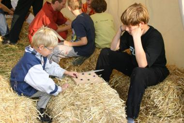 Höchste Konzentration ist gefragt bei den römischen Spielen. <br>Foto: LWL