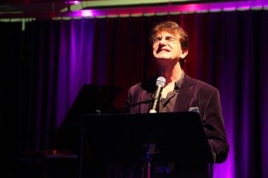 Ralf Melzow bei einer Lesung im LWL-Textilwerk.<br>Foto: LWL/Holtappels