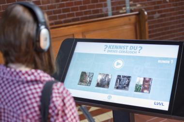 Bei der Tagung ¿Work with Sounds¿ können Teilnehmer auch ein für das LWL-Industriemuseum entwickeltes Geräusche-Quiz spielen.<br>Foto: LWL/Weigl