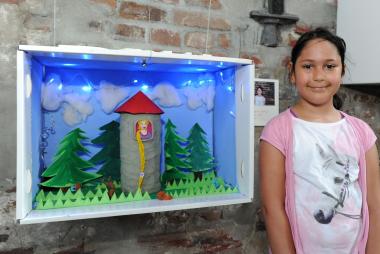 Rapunzel, Rapunzel ... eine märchenhafte Box von ¿Glückkäfer¿-Kind Daniela (7).<br>Foto: LWL/Appelhans
