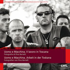 Das Buchcover ¿Uomo e Macchina. Fotografien von Pino Bertelli¿.<br>Foto:LWL