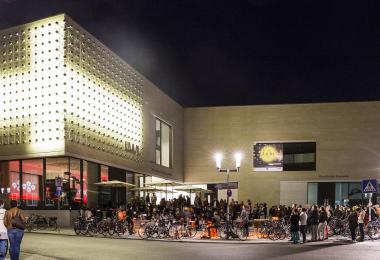Im Mittelpunkt der Finissage und dritten Lichtnacht steht die ¿Silberne Frequenz¿ von Otto Piene, die von Lichtkünstlern temporär neu bespielt wird. <br>Foto: LWL/ Hanna Neander