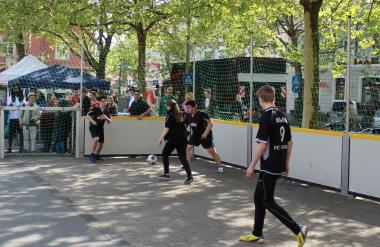 Streetsoccerturnier mit behinderten und nichtbehinderten Jugendlichen in Gütersloh.<br>Foto: Stadt Gütersloh
