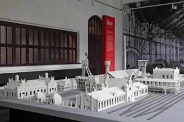 Modell der Zeche Zollern in der neuen Dauerausstellung.<br>Foto: LWL/Hudemann 