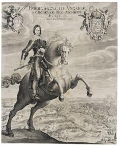 Lucas Kilian, Reiterbildnis Ferdinand III. (1608-1657) als König von Ungarn und Böhmen und Sieger der Schlacht bei Nördlingen, 1634<br>Foto: LWL/Ahlbrand-Dornseif