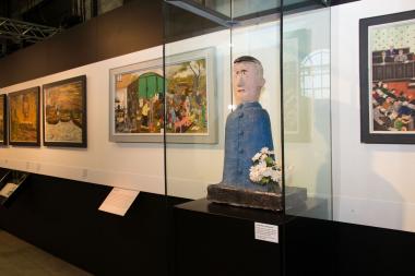 Blick in die Ausstellung ¿Kumpel Anton, St. Barbara und die Beatles¿.<br>Foto: LWL/Hudemann 
