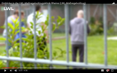 Der viereinhalbminütige Kurzfilm zeigt Interessierten Einblicke in den Alltag der LWL-Maßregelvollzugsklinik Rheine.<br>Screenshot/Foto: LWL 