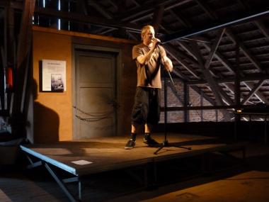 Poetry Slam auf dem Ringofen des Ziegeleimuseums Lage.<br>Foto: LWL