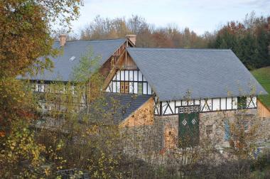 Der Hof Remberg steht im Mittelpunkt einer Restauratorenführung im LWL-Freilichtmuseum Detmold.<br>Foto: LWL/Schmidt