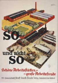 Plakat der Organisation ¿Schönheit der Arbeit¿, 1934.<br>Foto: Bundesarchiv