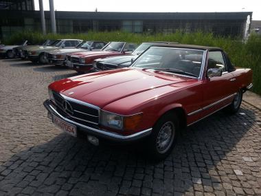 Wagen wie diese, gibt am 14. August imLWL-Industriemuseum Schiffshebewerk Henrichenburg zu sehen.<br>Foto: Mercedes Benz R/c 107 SL-Club Deutschland e.V.