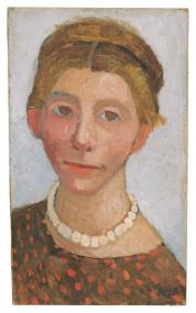 Paula Modersohn-Becker, Selbstbildnis mit weißer Perlenkette, 1906<br>Foto: LWL/Ahlbrand-Dornseif