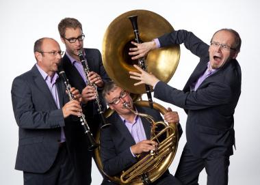 ¿SaxCool¿ zeigen ihr Können in der Maschinenhalle des LWL-Industriemuseums.<br>Foto: Band