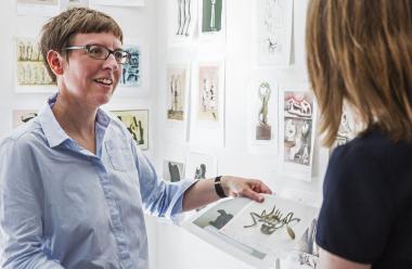 Tanja Pirsig-Marshall ist Kuratorin der Ausstellung ¿Henry Moore. Impuls für Europa¿.<br>Foto: LWL/Neander