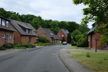 Besitzer von alten und neuen Immobilien sind als Interviewpartner gefragt. Straßenzug in Münster, 2015<br>Foto: LWL/Benjamin Widholm