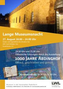 Das Plakat zur Museumsnacht. <br>Foto: LWL