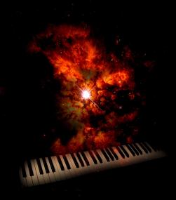 Elektronikmusik-Konzert ¿Cosmic Night¿ im LWL-Planetarium. <br>Plakat: NASA/Scholl