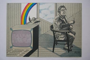 Luther in unserer Zeit, 1983 Zeitz, Museum Schloss Moritzburg Zeitz.<br>Foto: Museum Schloss Moritzburg Zeitz, Grafiksammlung