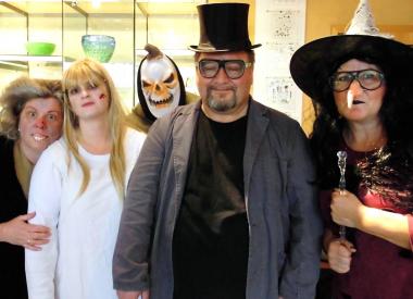 Gruselige Gestalten warteten im vergangenen Jahr auf die Teilnehmer der Halloweenführung.<br>Foto: LWL 