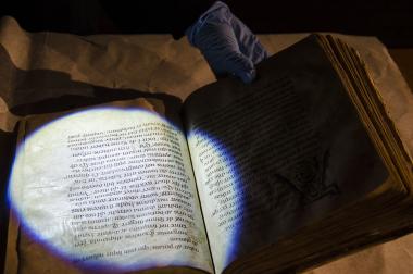 Kontrolle der Exponate, bevor sie eingepackt und zurück in ihre ursprünglichen Museen gehen.<br>Foto: LWL/K. Burgemeister