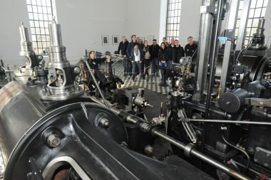 Schauvorführung der Fördermaschine im LWL-Industriemuseum Zeche Nachtigall.<br>Foto: LWL/Appelhans 