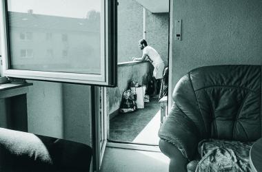 Geflüchteter aus Afghanistan in einer Flüchtlingsunterkunft in Mülheim.<br>Foto: LWL/Kraemer 