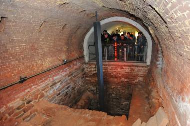 Der Weg in die Tiefe führte durch den Schacht Hercules.<br>Foto: LWL/Hudemann