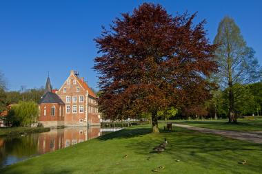 Burg Hülshoff in Havixbeck. <br>Foto: Annette von Droste zu Hülshoff-Stiftung/Harald Humberg