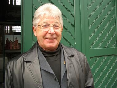 Horst Höfer spricht von seinen Erfahrungen mit den Grubenpferden untertage. <br>Foto: LWL/Hudemann