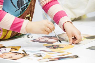 Kinderbetreuung in den Ateliers.<br>Foto: LWL/Hanna Neander