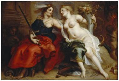 Theodor van Thulden, Allegorie auf Gerechtigkeit und Frieden, 1659.<br>Foto: LWL/Rudolf Wakonigg